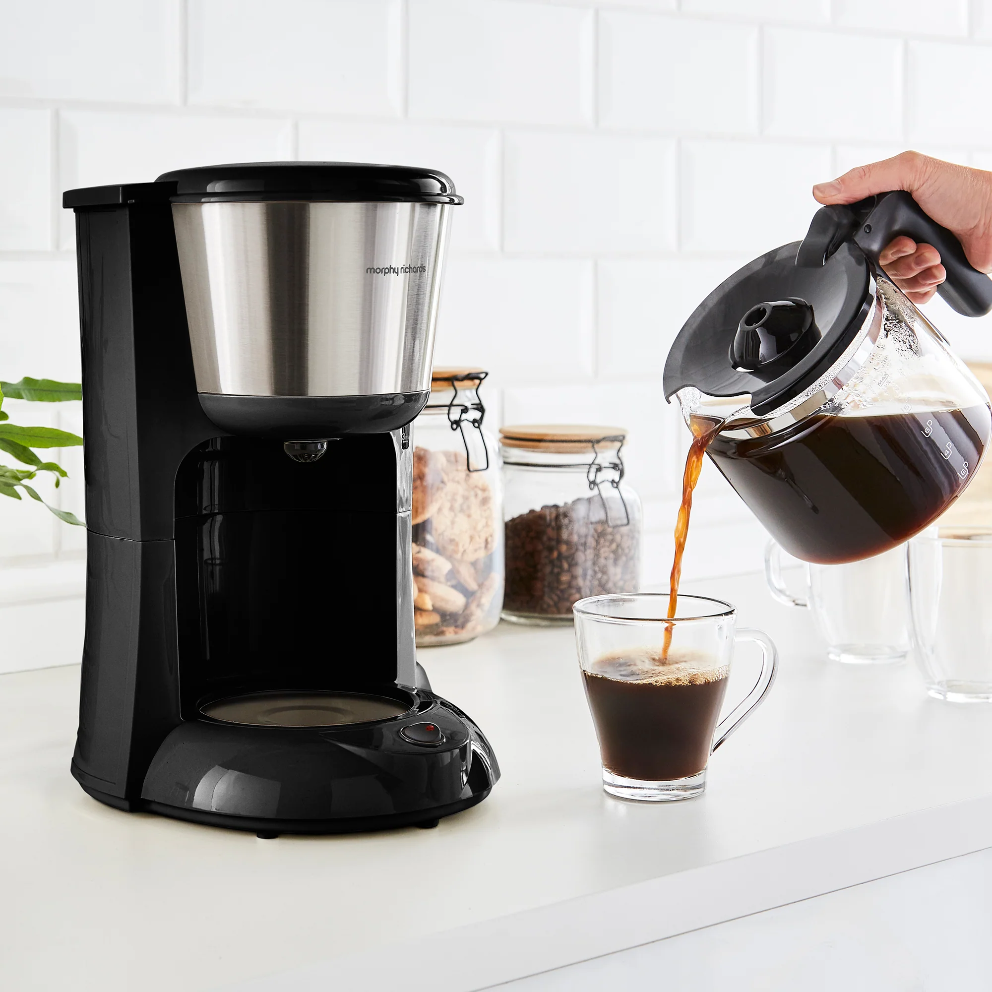 Morphy Richards Equip Filter Coffee Machine Brushed Steel - Image 3