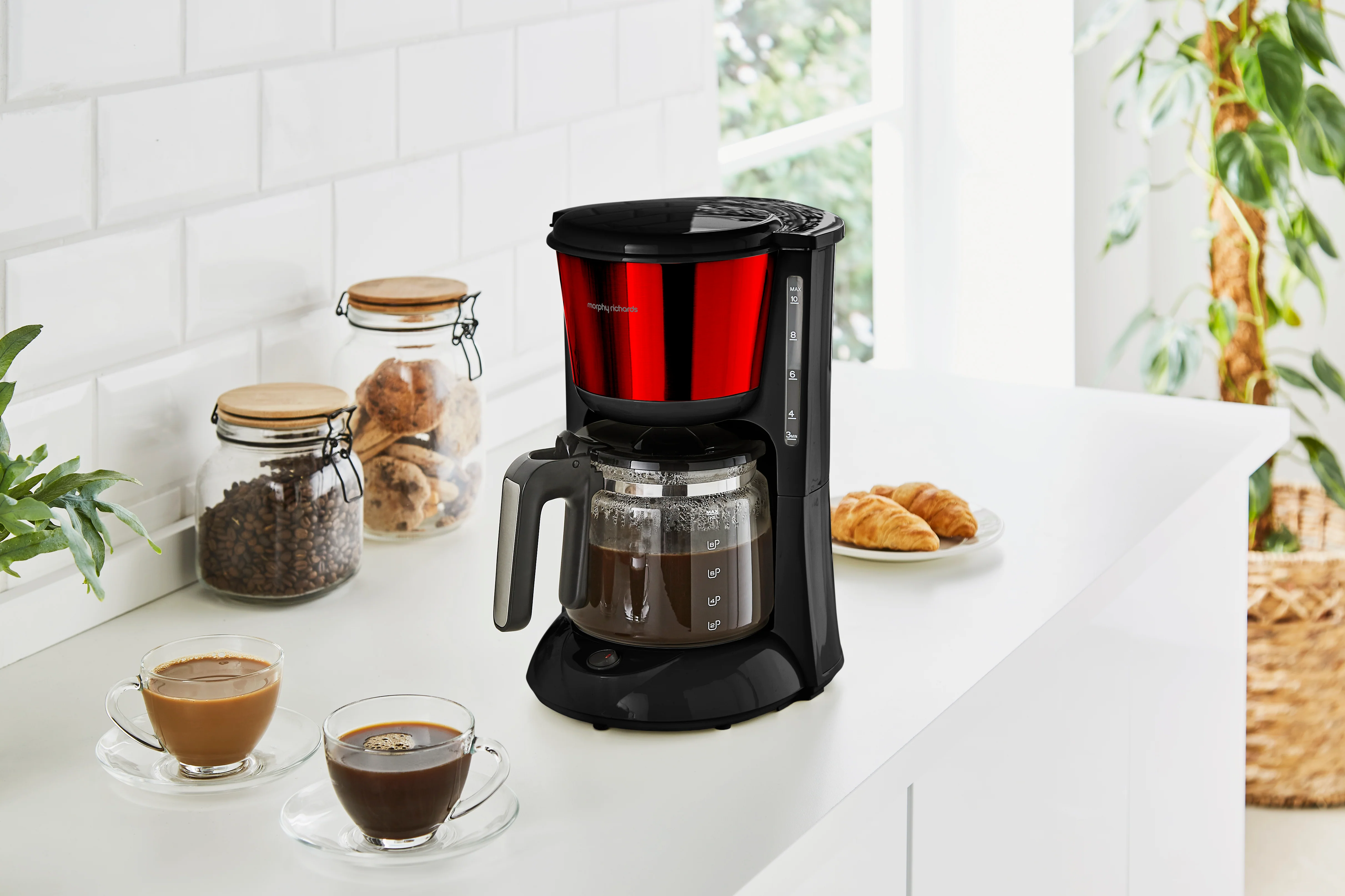 Morphy Richards Equip Filter Coffee Machine Red - Image 7
