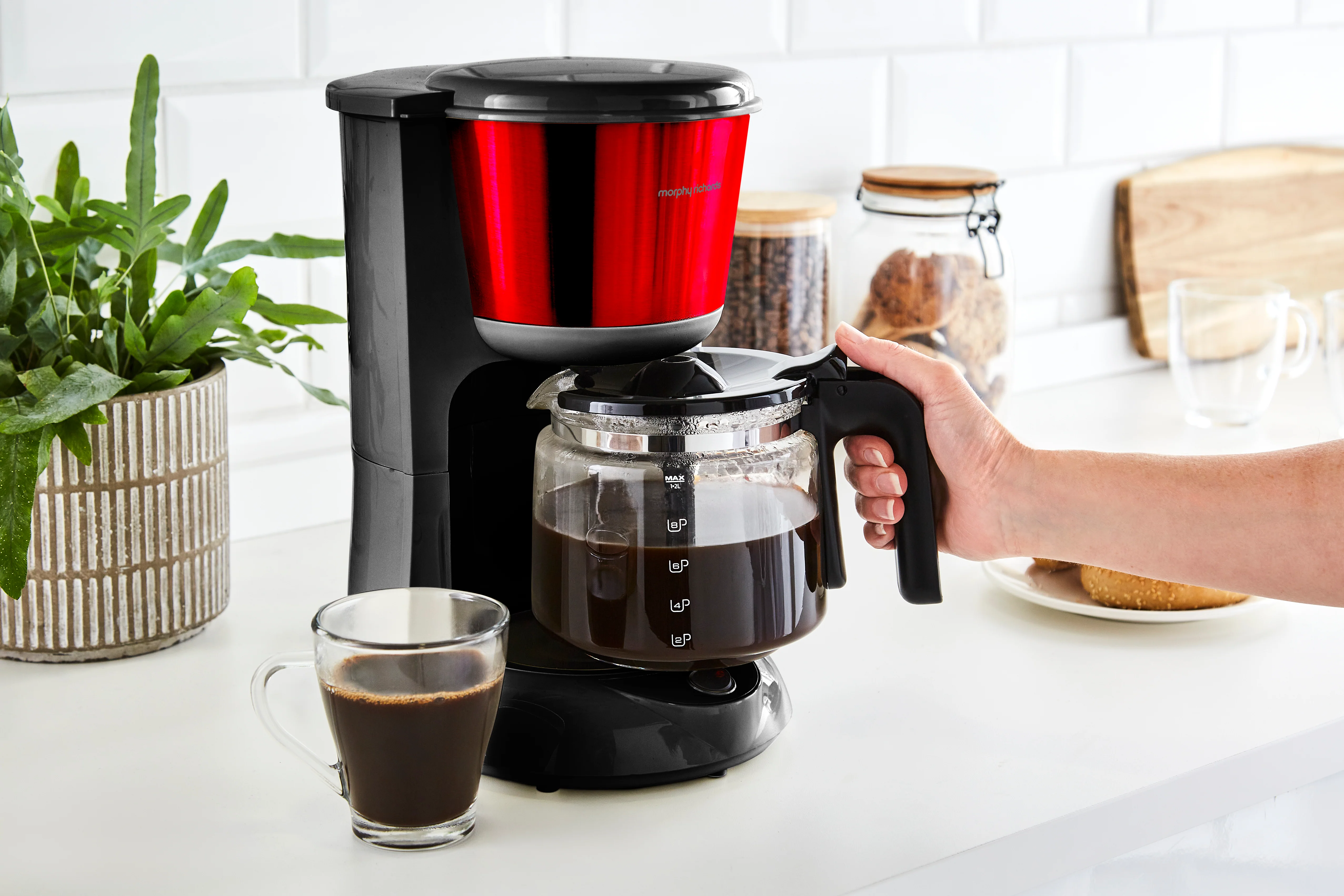 Morphy Richards Equip Filter Coffee Machine Red - Image 8