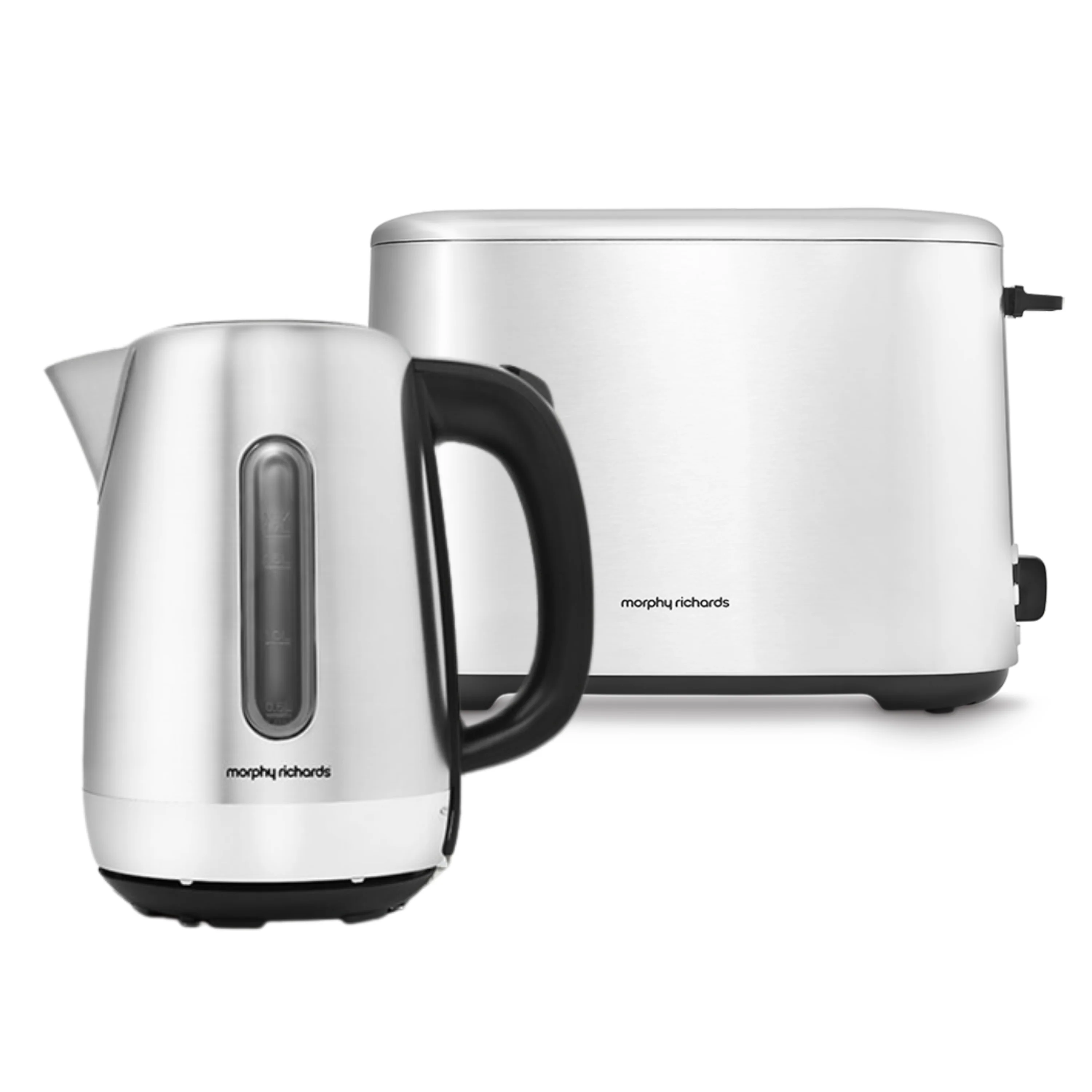 Morphy Richards Equip Morphy Silver Kettle And Toaster Set
