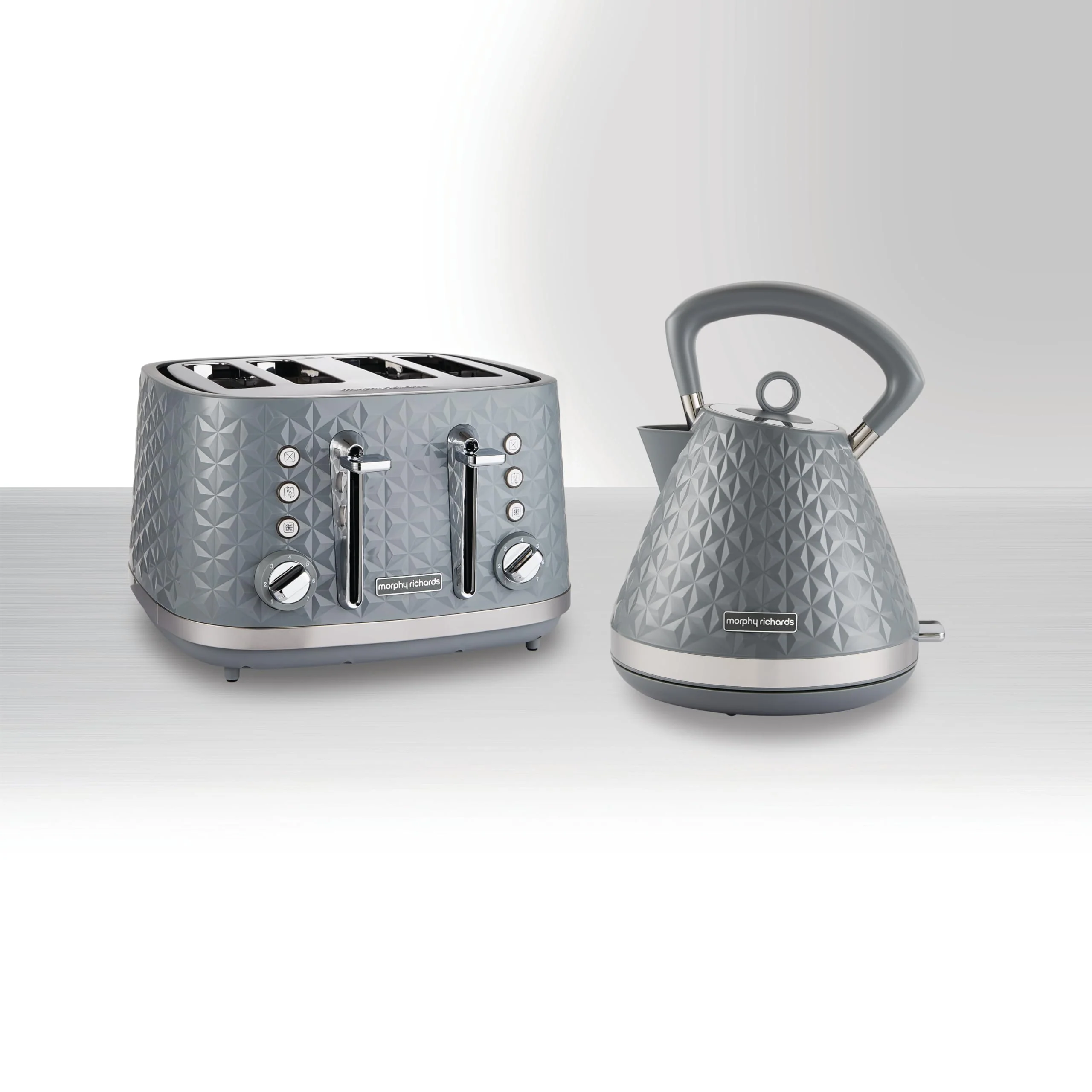 Morphy Richards Vector Grey 4 Slice Toaster - Image 6