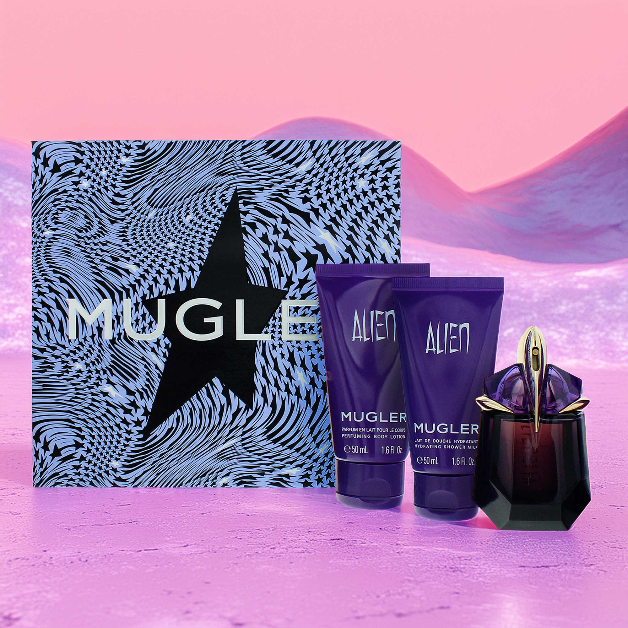 Mugler Alien 3 Piece Gift Set: Eau de Parfum 30ml - Body Lotion 50ml - Shower Gel - 50ml - Image 3