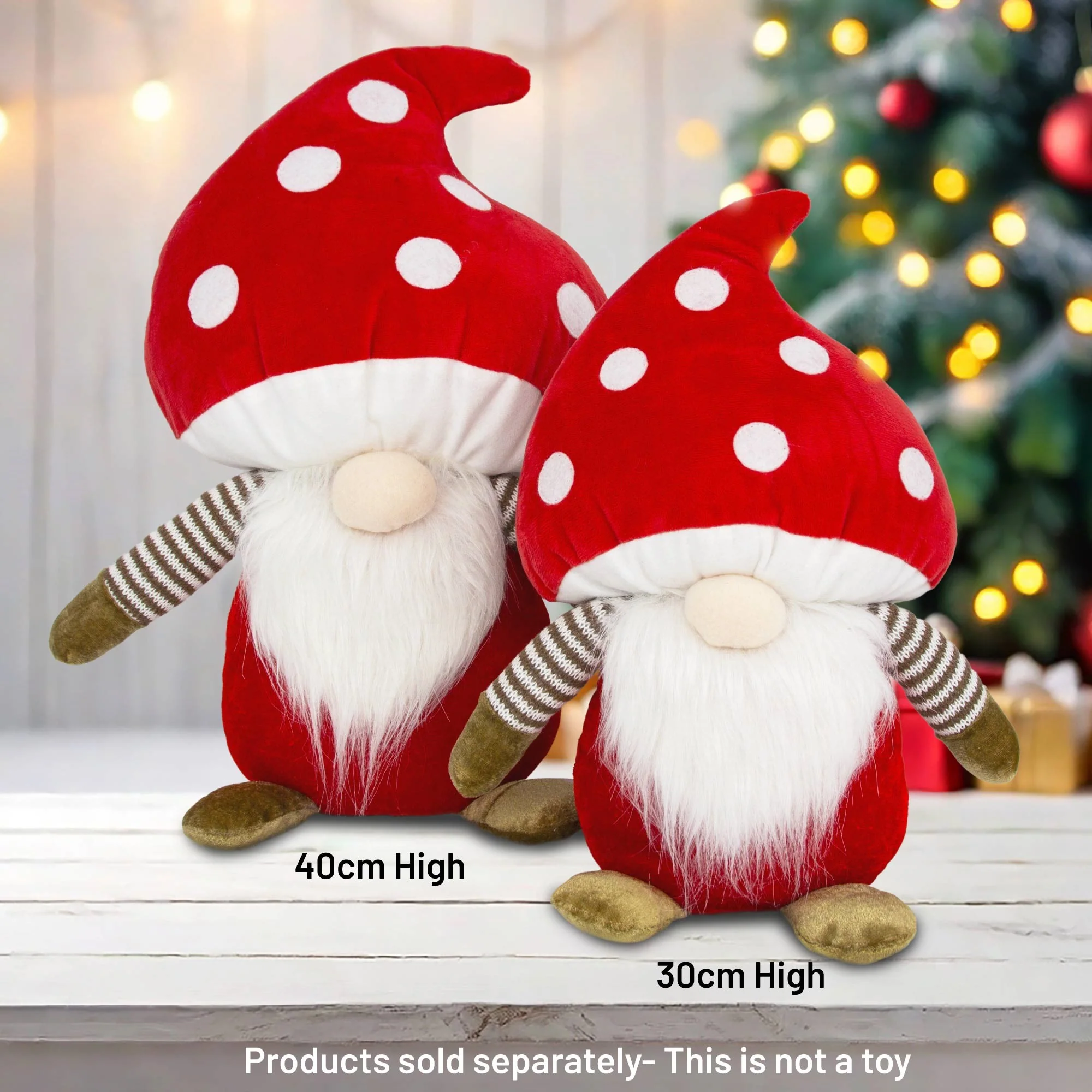 Mushroom Santa Gonk - Red (40cm) - Image 3