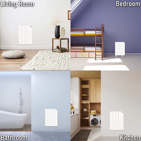 MYLEK Electric Radiator Panel Heater WIFI Smart APP Eco Bathroom Safe Wall Mounted Timer Thermostat - Image 6