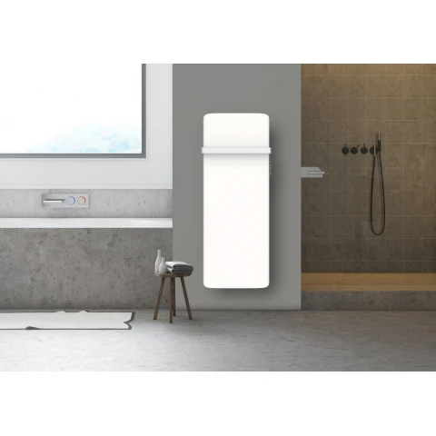 MYLEK Infrared Panel Heater - 24/7 Timer - Upright - Eco Low Energy - Removable Towel Rail Wall Mountable - Image 5