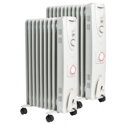 Mylek Oil Filled Electric Portable Heater Radiator With Adjustable Thermostat 2500w With Timer - Image 11