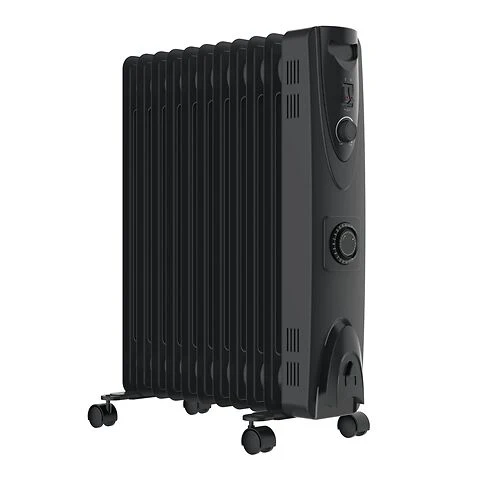 MYLEK Oil Filled Heater Radiator Thermostat 3 Heat Settings And Timer Charcoal Grey - Image 11