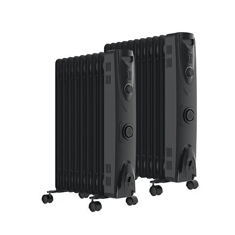 MYLEK Oil Filled Heater Radiator Thermostat 3 Heat Settings And Timer Charcoal Grey - Image 9