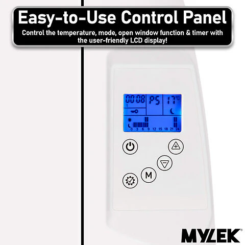 MYLEK Panel Heater Radiator Electric With Programmable Digital Timer - Image 5