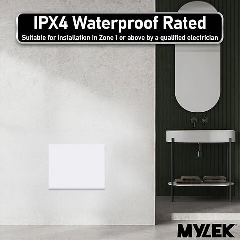 MYLEK Panel Space Heater White 2KW Eco, Smart and WiFi App Slimline Low Energy - Wall Mounted, Bathroom IPX4 - Image 6