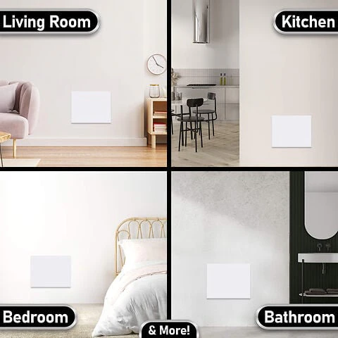 MYLEK Panel Space Heater White 2KW Eco, Smart and WiFi App Slimline Low Energy - Wall Mounted, Bathroom IPX4 - Image 9