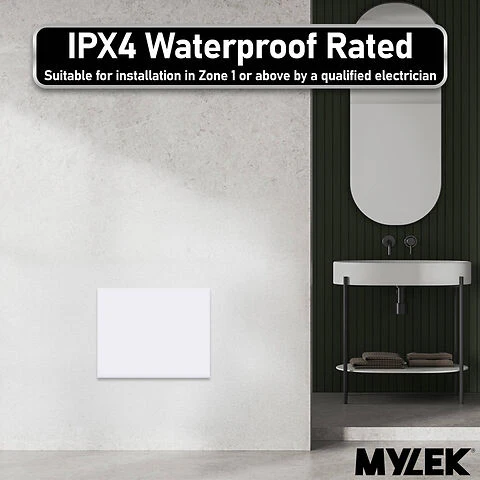 MYLEK Panel Space Heater White Eco, Smart And WiFi App Slimline Low Energy - Wall Mounted, Bathroom IPX4 - Image 4