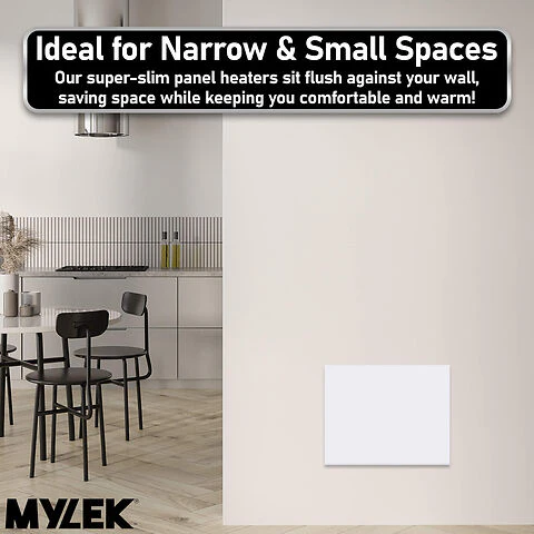 MYLEK Panel Space Heater White Eco, Smart And WiFi App Slimline Low Energy - Wall Mounted, Bathroom IPX4 - Image 5