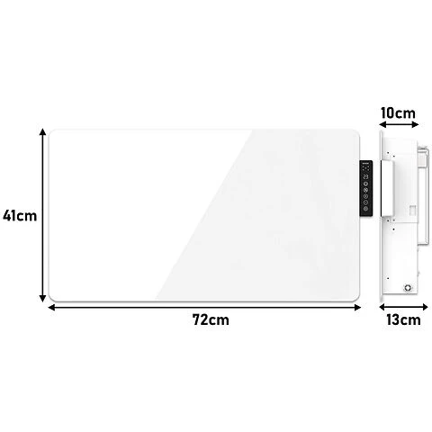 Mylek Radiator Glass Panel Heater White Wifi Enabled Smart With APP 2000W - Image 3