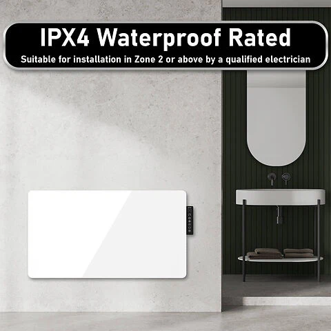 Mylek Radiator Glass Panel Heater White Wifi Enabled Smart With APP 2000W - Image 5