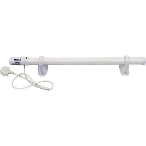 Mylek Tubular Heater 55W 510mm Low Energy Tube Built In Thermostat And Mounting Brackets Greenhouse, Garage, Caravan