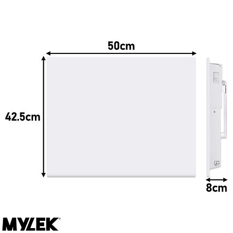 MYLEK Wall Mounted Slimline White Panel Heater Daily And Weekly Timer, Digital Thermostat - Image 11