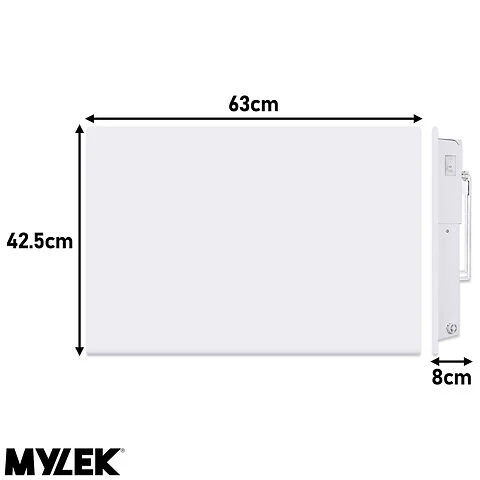 MYLEK Wall Mounted Slimline White Panel Heater Daily And Weekly Timer, Digital Thermostat - Image 12