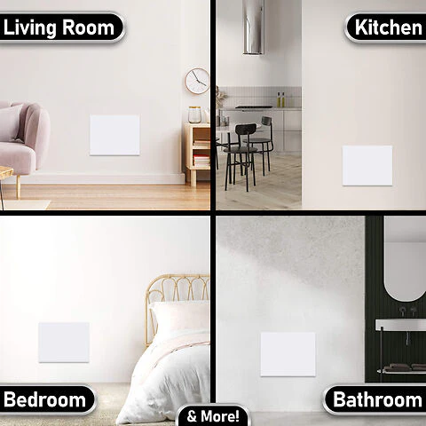 MYLEK Wall Mounted Slimline White Panel Heater Daily And Weekly Timer, Digital Thermostat - Image 5