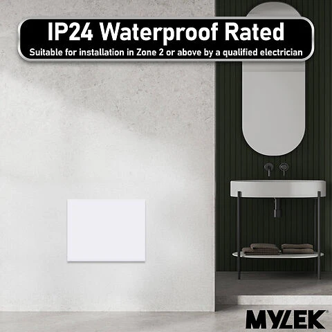 MYLEK Wall Mounted Slimline White Panel Heater Daily And Weekly Timer, Digital Thermostat - Image 7