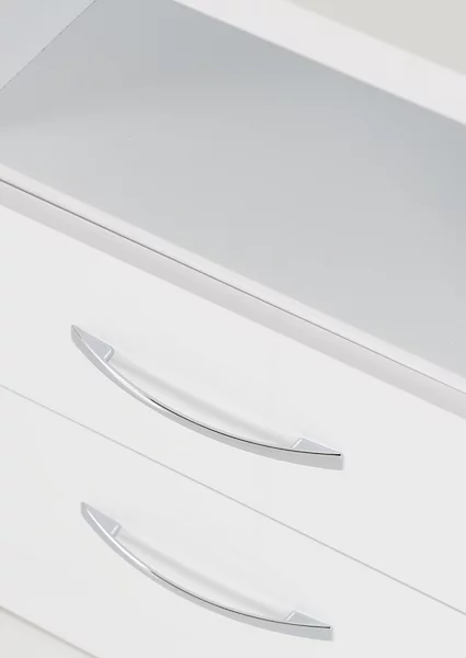 NEVADA 2 DRAWER BEDSIDE - WHITE GLOSS - Image 6