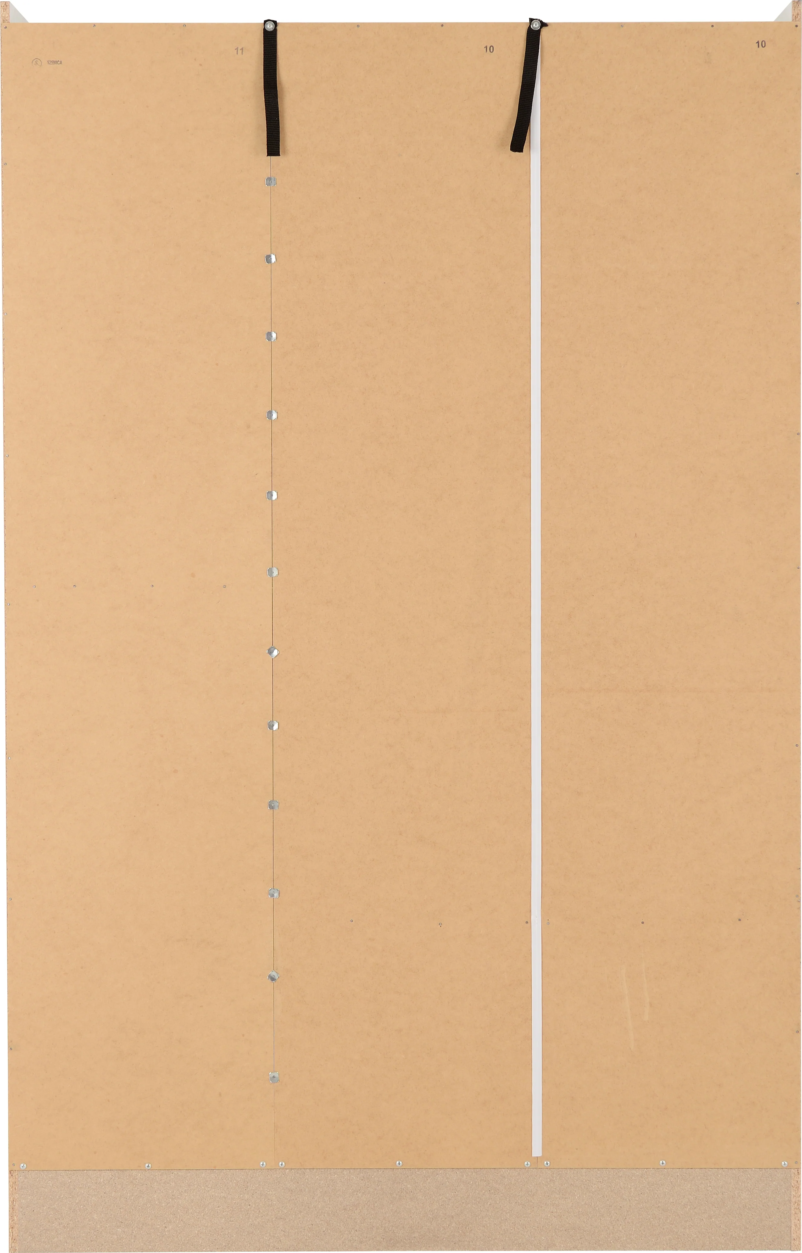 NEVADA 3 DOOR 2 DRAWER WARDROBE - WHITE GLOSS - Image 5