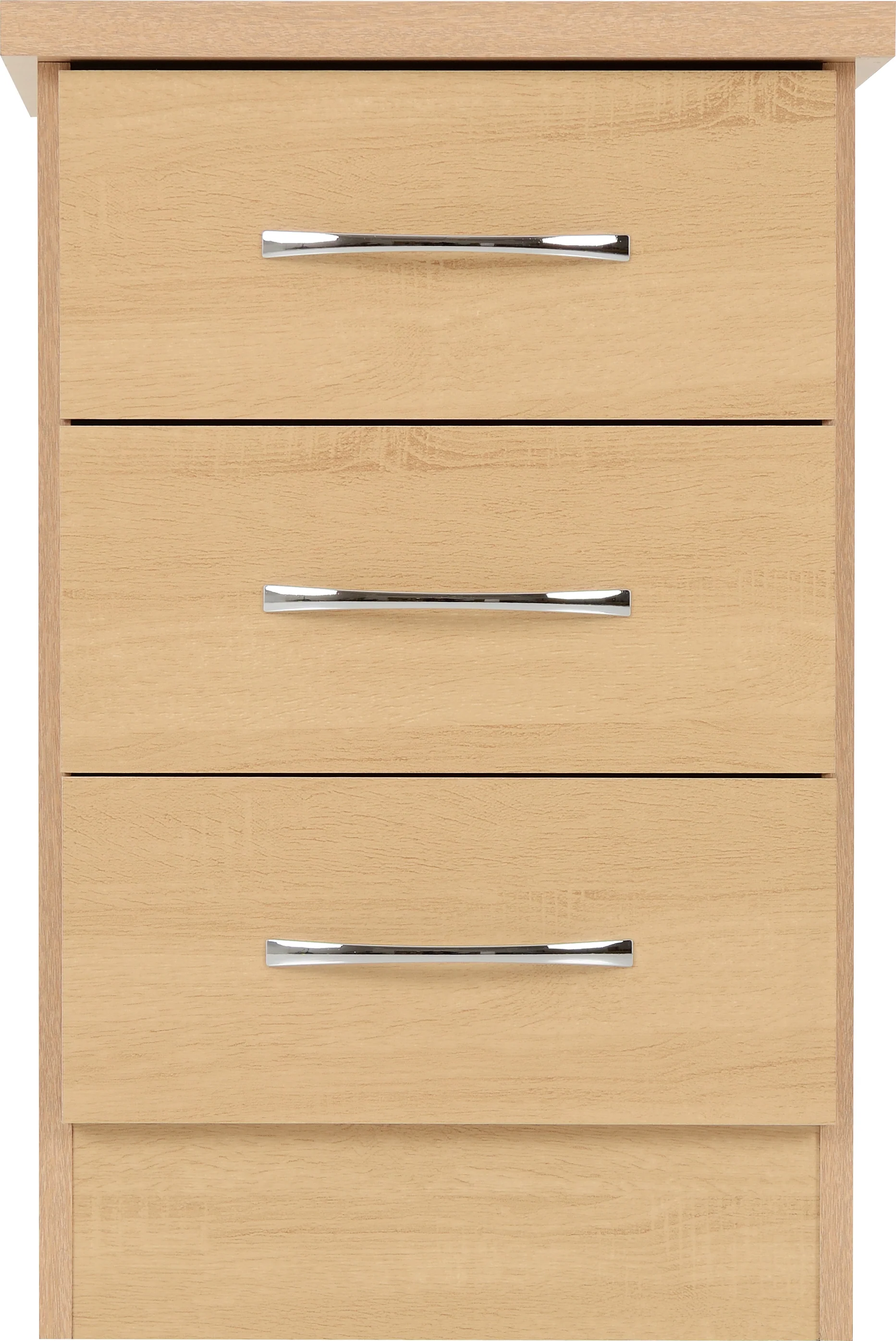 NEVADA 3 DRAWER BEDSIDE - SONOMA OAK EFFECT - SONOMA OAK EFFECT - Image 3