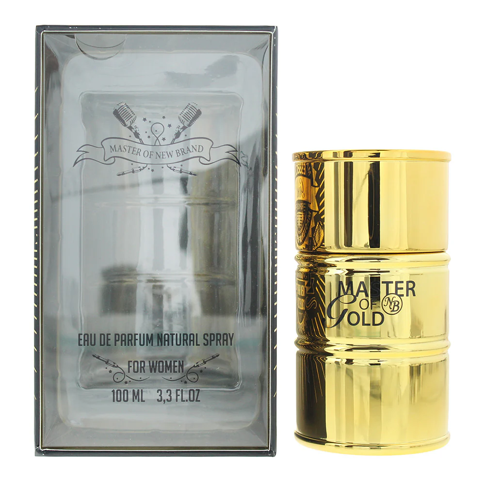 New Brand Master Gold For Women Eau De Parfum 100ml