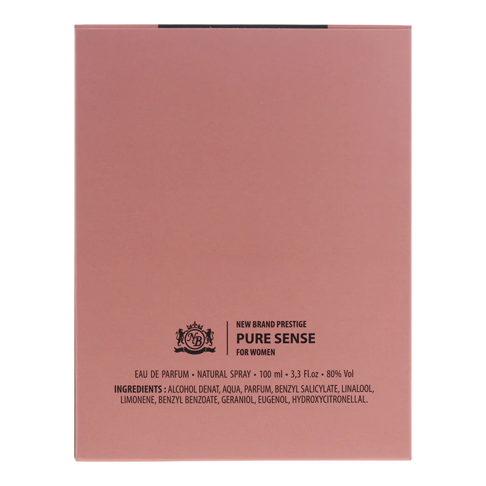 New Brand Prestige Pure Sense For Women Eau de Parfum 100ml - Image 3