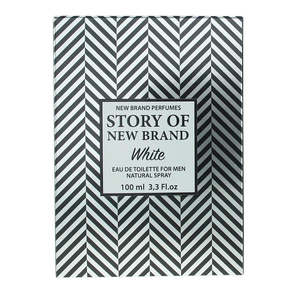 New Brand Story Of New Brand White For Men Eau de Toilette 100ml - Image 4