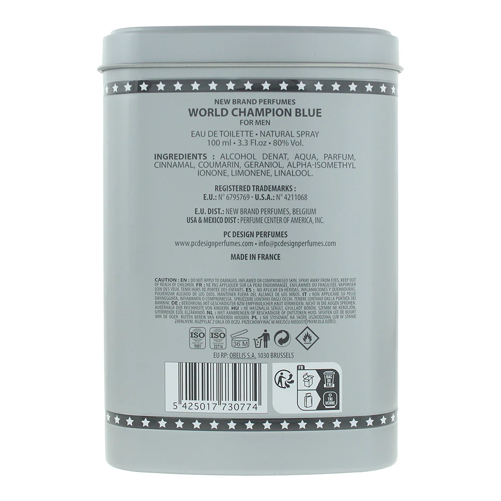 New Brand World Champion Eau De Toilette 100ml - Image 3