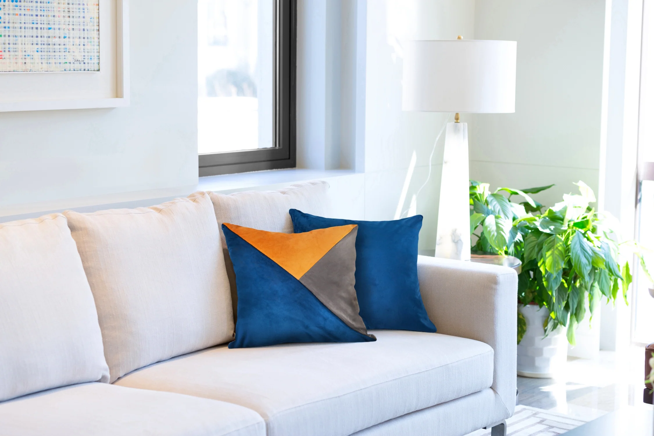 New Orleans - Cushion Cover in Blue