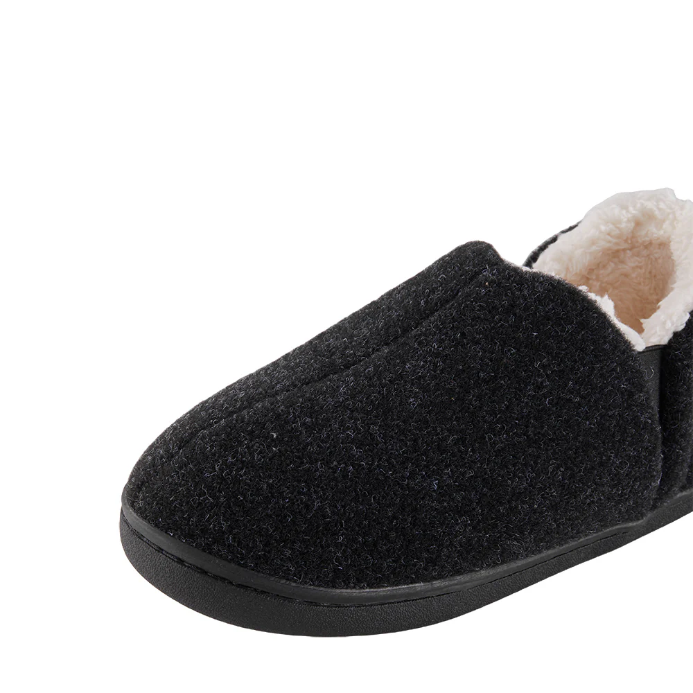 Non-Slip Fluffy Winter Slippers - Black - Image 4