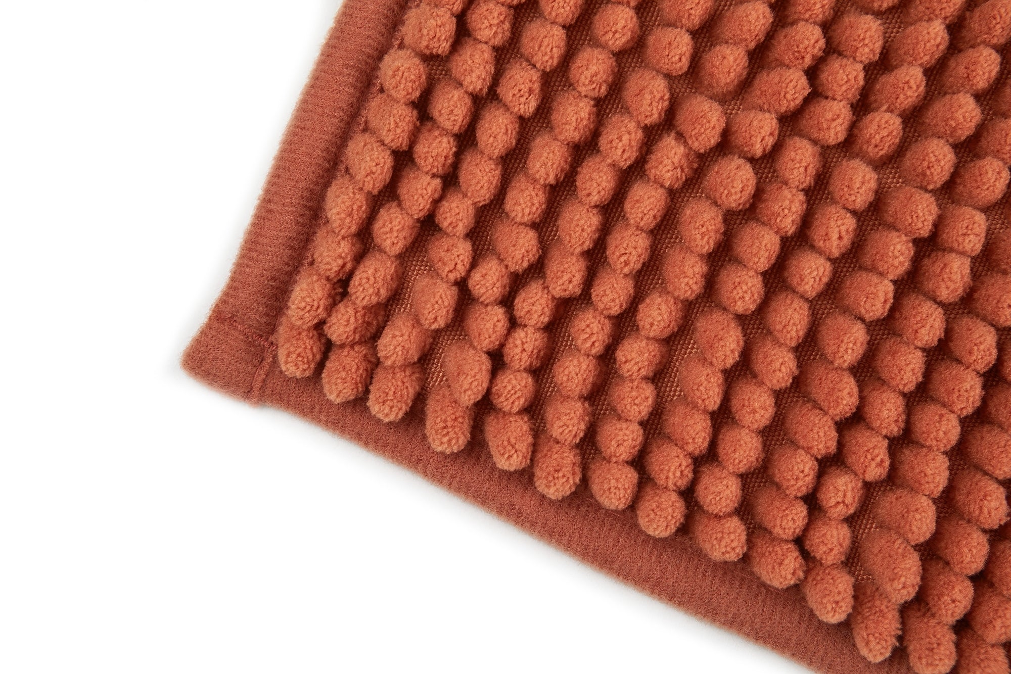 Noodle Soft Touch Non-Slip Bathroom Rug in Burnt Orange - Image 3