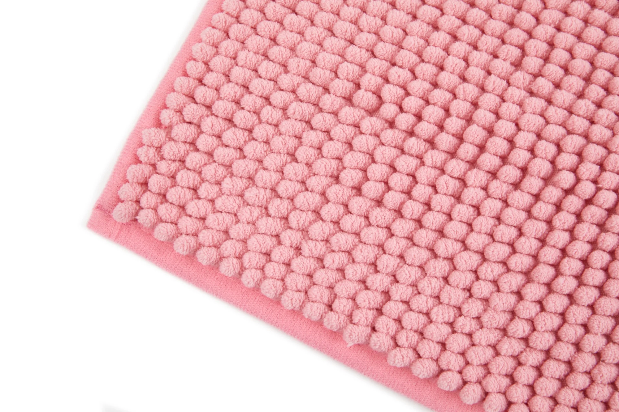 Noodle Soft Touch Non-Slip Bathroom Rug in Pink - Image 3