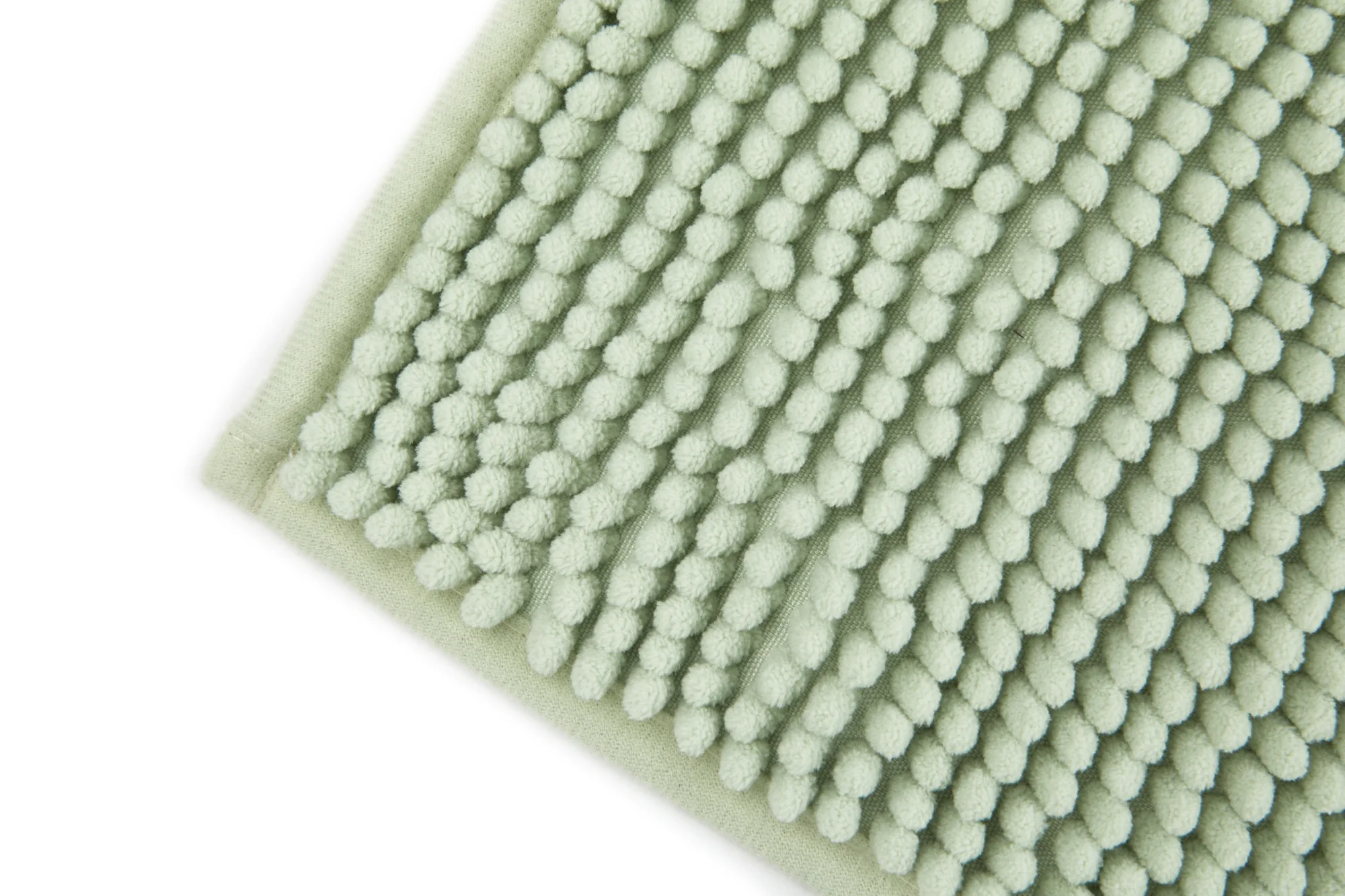 Noodle Soft Touch Non-Slip Bathroom Rug in Sage Green - Image 3