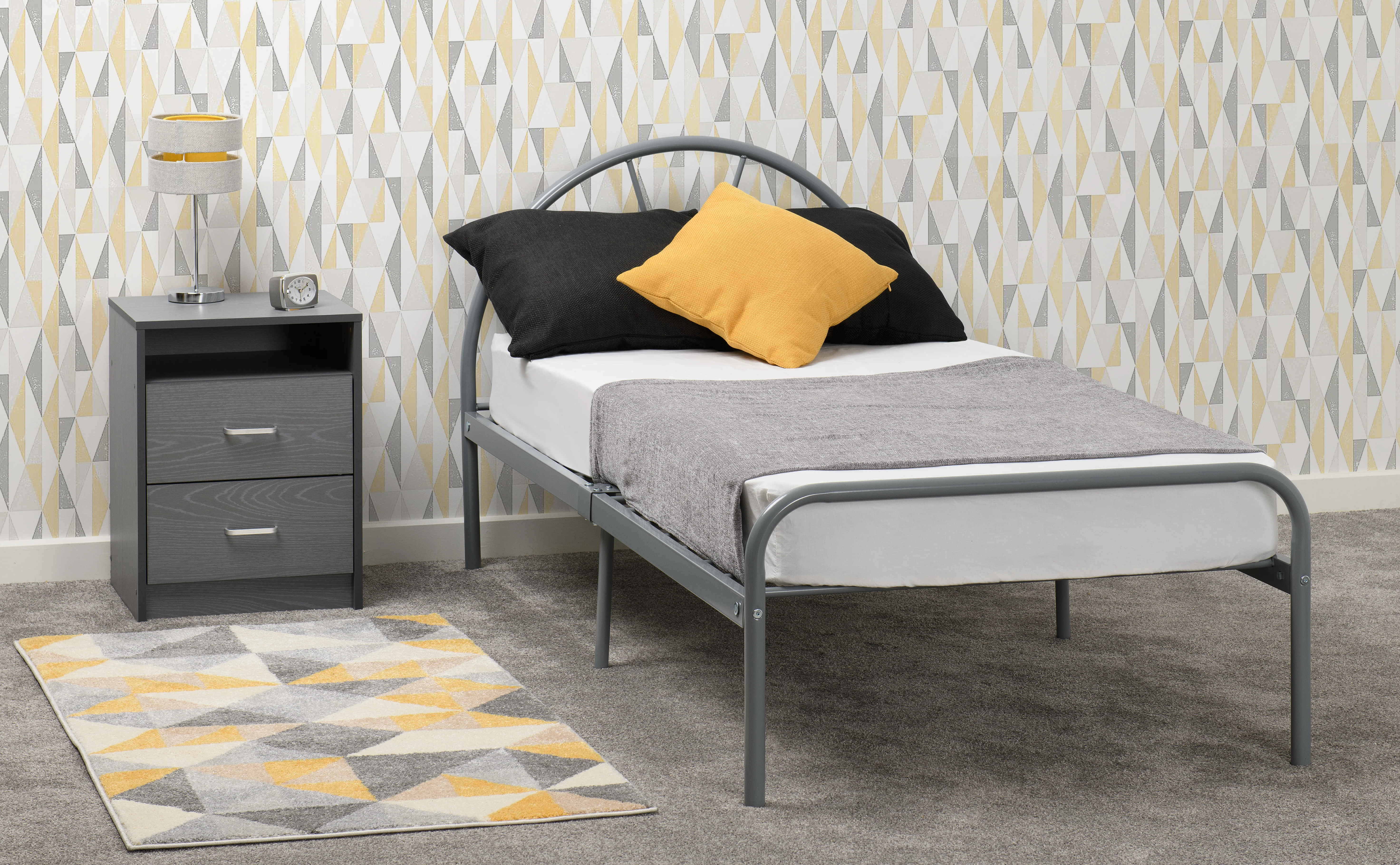 NOVA 3' SINGLE BED - SILVER - Image 7