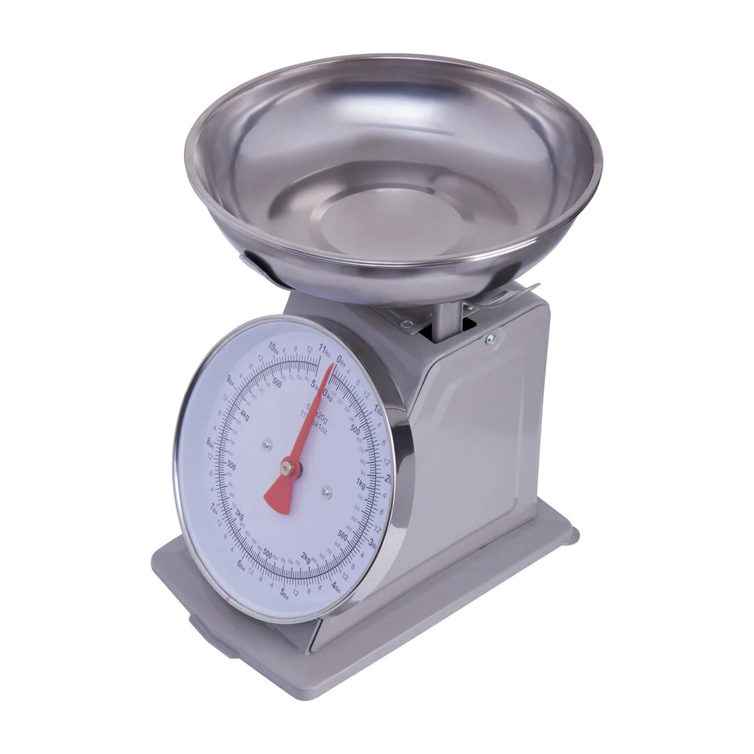 Olivier 5kg Grey Retro Kitchen Scale - Image 2