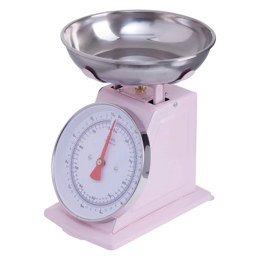 Olivier 5kg Pink Retro Kitchen Scale - Image 3