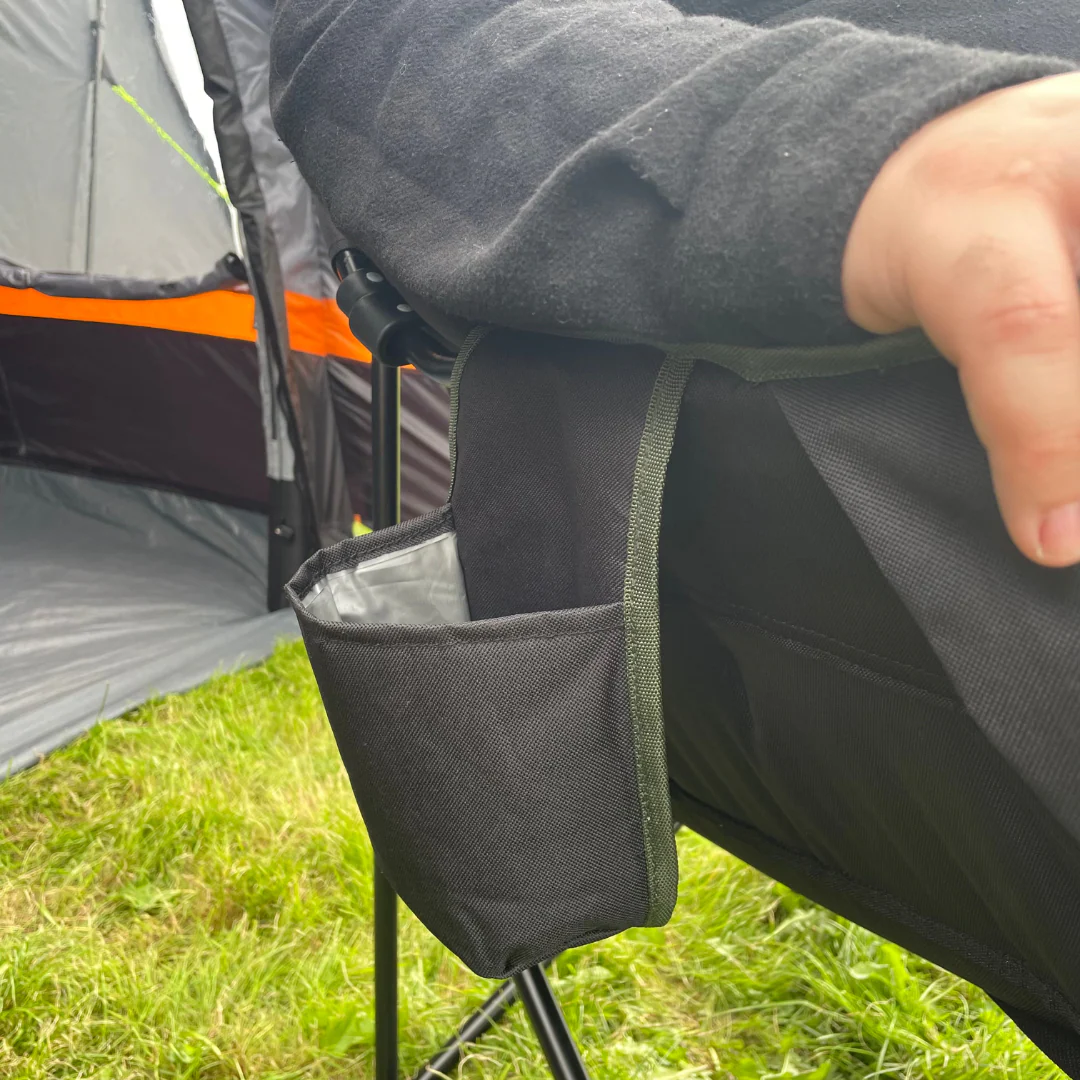 Olympus XL Camping Chair Black & Green - Image 2