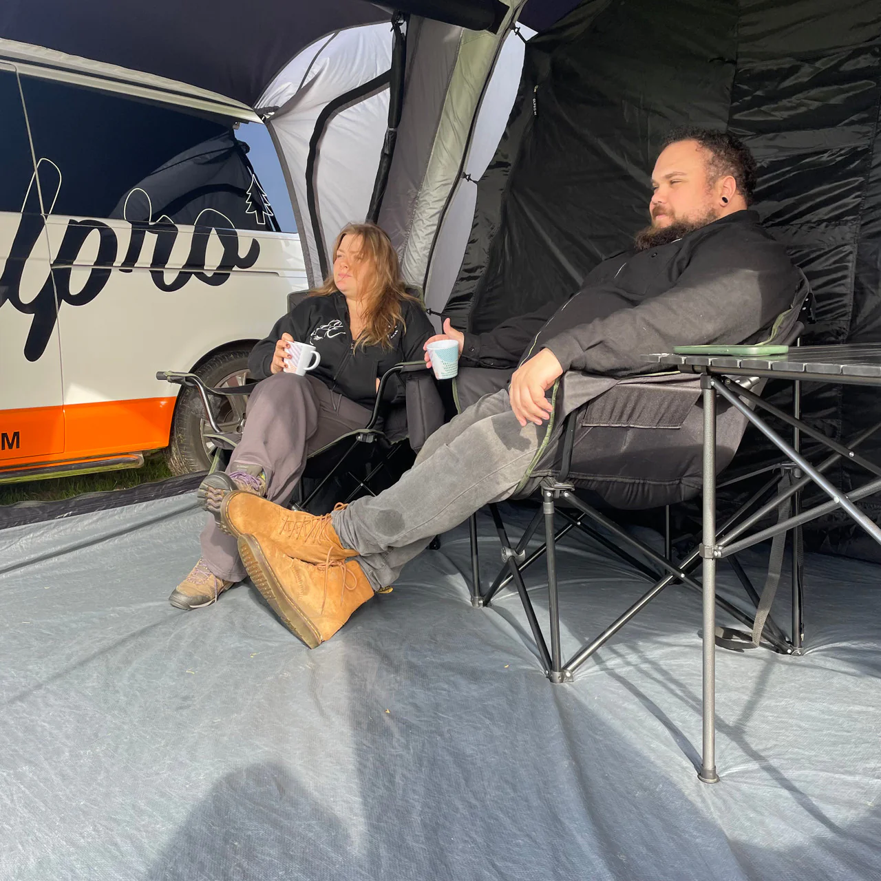 Olympus XL Camping Chair Black & Green - Image 4