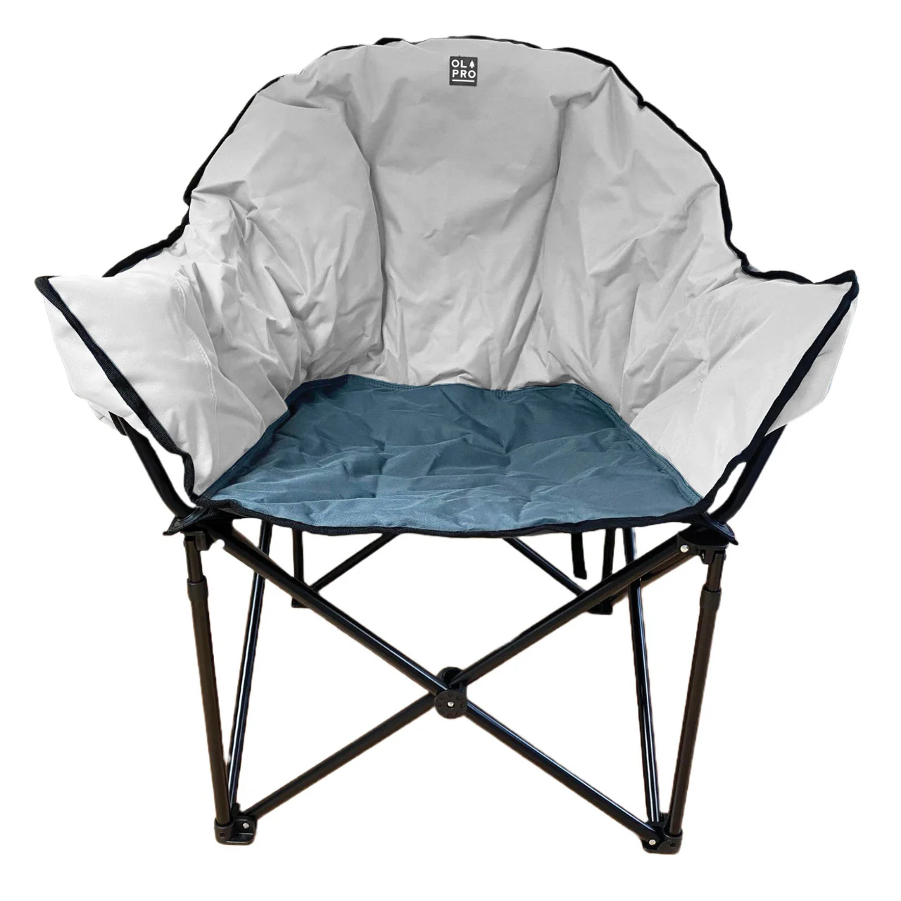 Olympus XL Camping Chair Grey & Charcoal - Image 2