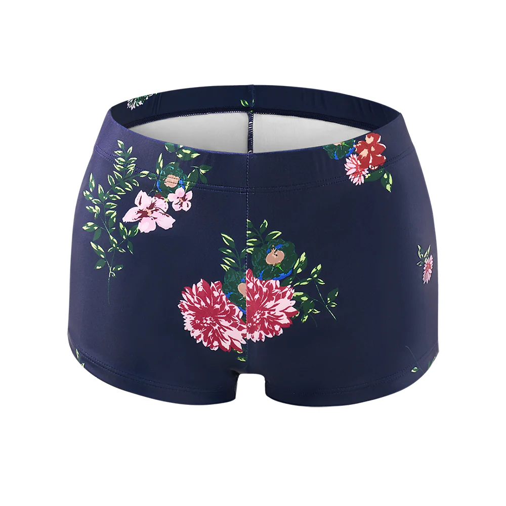 One-piece Floral Swimdress With Shorts - Image 7