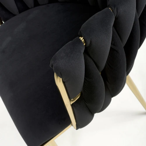 Ontario Brushed Velvet Black Dining Chair - Set Of 2 - Image 6