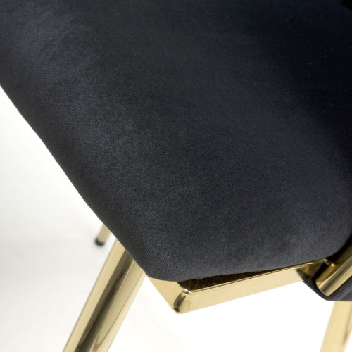 Ontario Brushed Velvet Black Dining Chair - Set Of 2 - Image 9