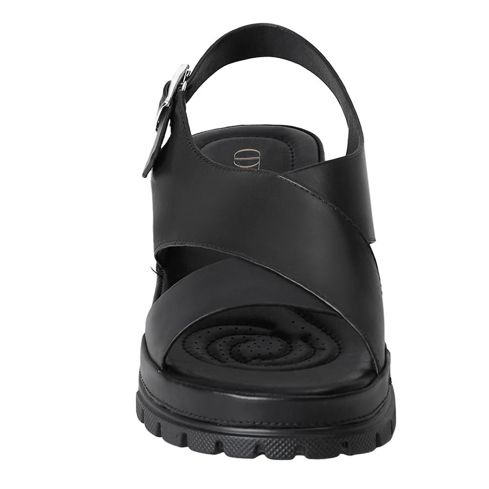 Open Toe Heeled Sandals - Black - Image 8