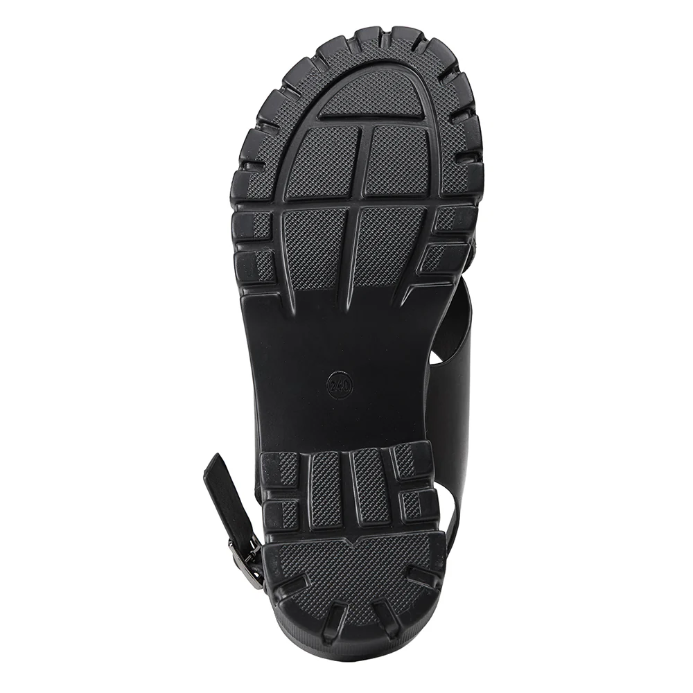 Open Toe Heeled Sandals - Black - Image 9