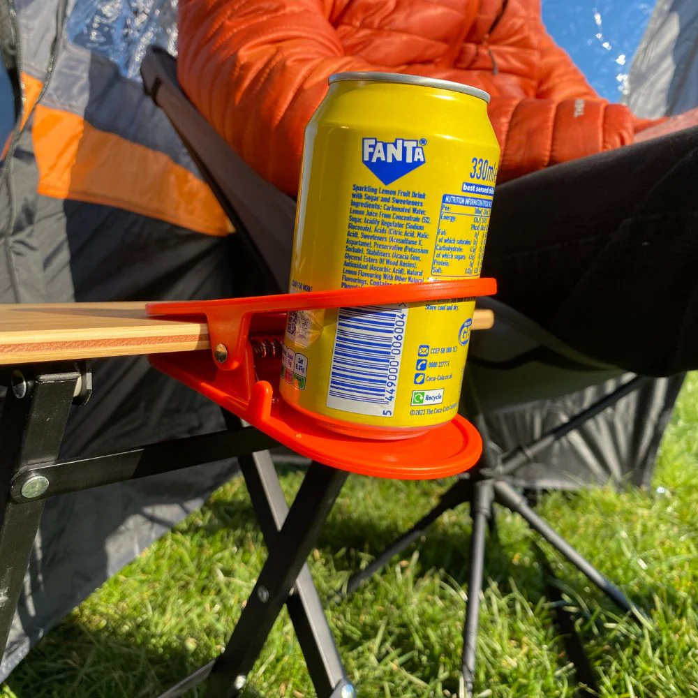 Orange Drink Holder Table Clip - Image 4