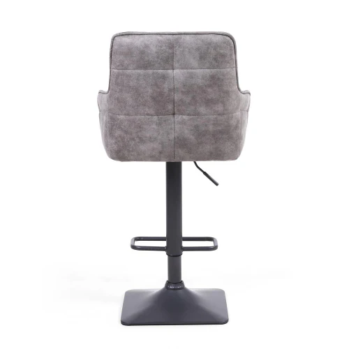 Orion Suede Effect Dark Grey Bar Stool - Image 12