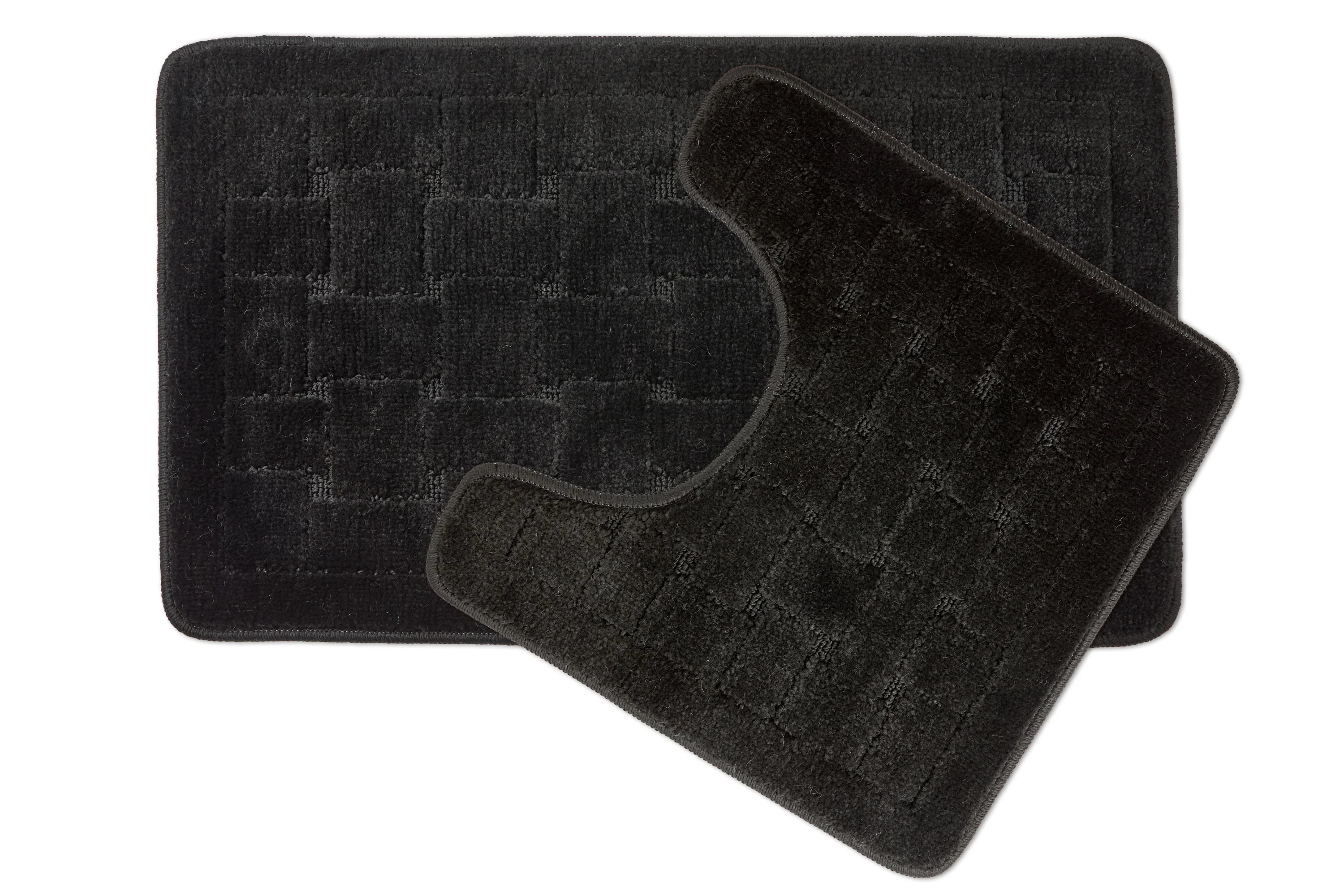 Orkney - Crosshatch 2 Pc Bath Set in Black